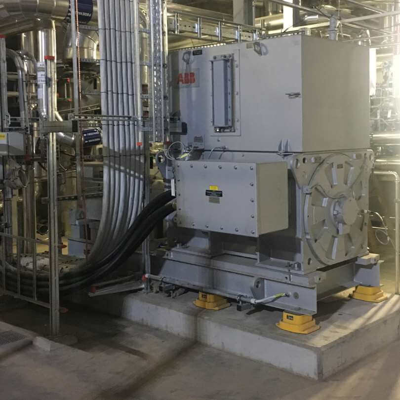 Boiler feed pump vibration monitoring ISO compliant measurement